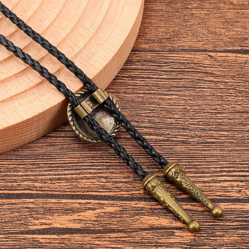 Sansths Bolo Tie for Men Cowboy Tie Native American Retro Western Necklace Cowboy Cowgirl Accessories for Men Women - Image 3